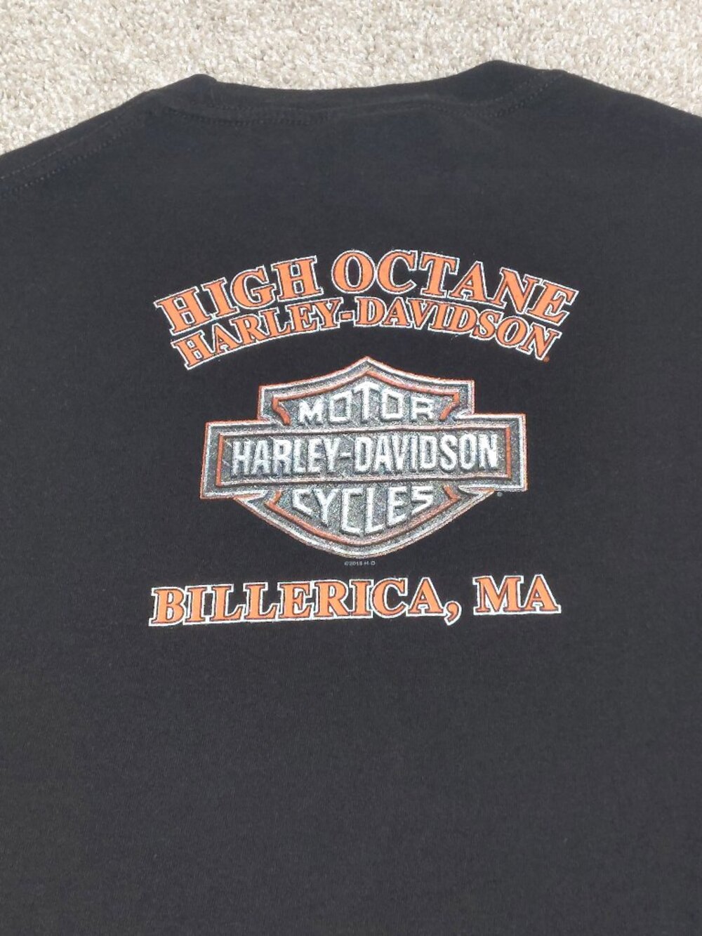Harley-Davidson High Octane Billerica, MA Graphic Tee Size M